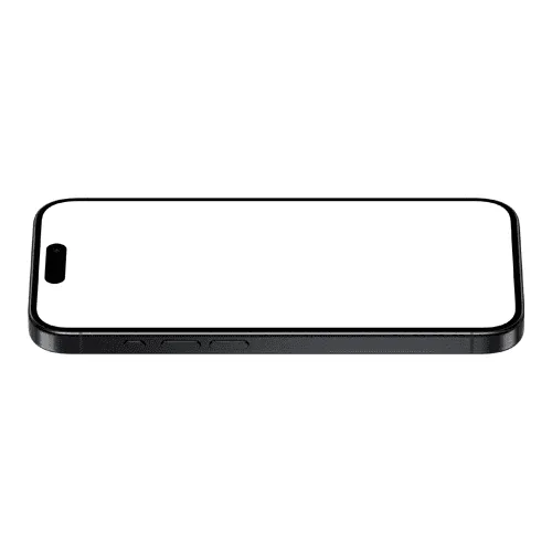 iPhone 15 Pro Black Titanium Mockup Landscape
