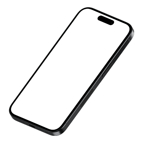 iPhone 15 Pro Black Titanium Mockup Right from Below