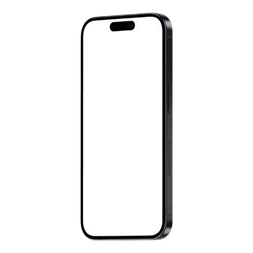 iPhone 15 Pro Black Titanium Mockup Portrait Right