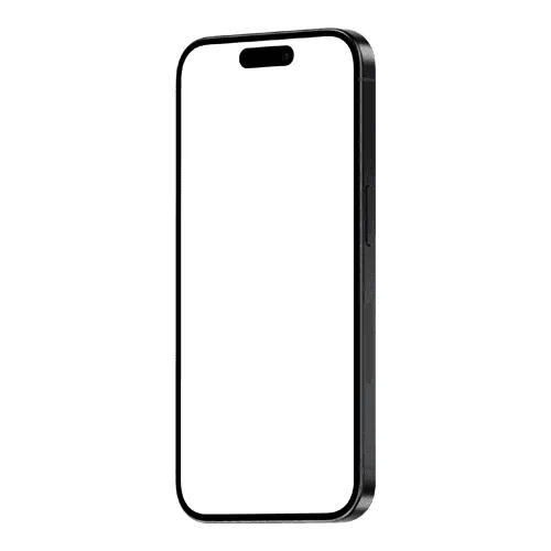 iPhone 15 Pro Black Titanium Mockup Portrait Right