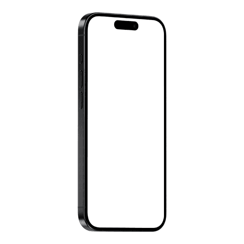 iPhone 15 Pro Black Titanium Mockup Portrait Left