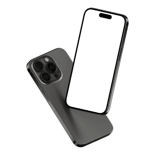 iPhone 15 Pro Black Titanium Mockup