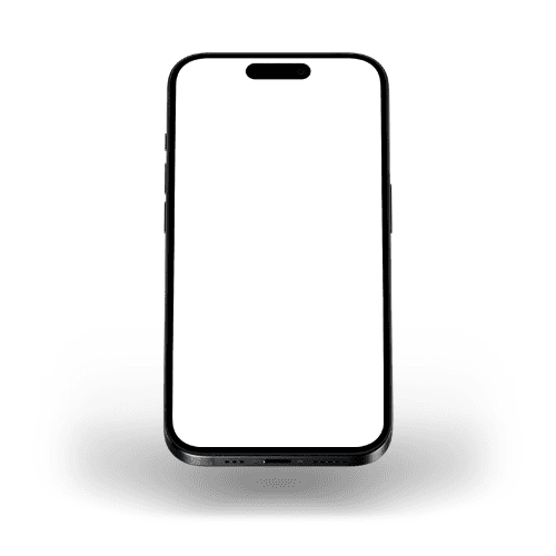 Floating iPhone 15 Pro Black Titanium Mockup