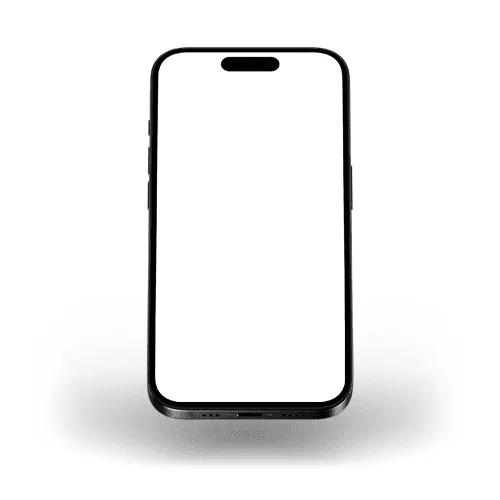 Floating iPhone 15 Pro Black Titanium Mockup
