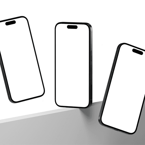Triple iPhone 15 Pro Mockup