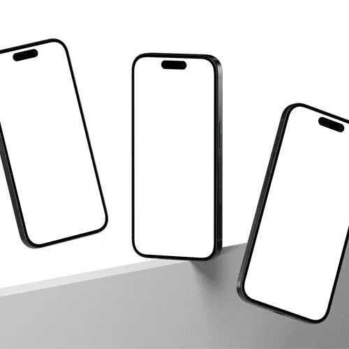 Triple iPhone 15 Pro Mockup