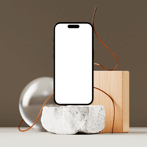 iPhone 15 Pro screen mockup