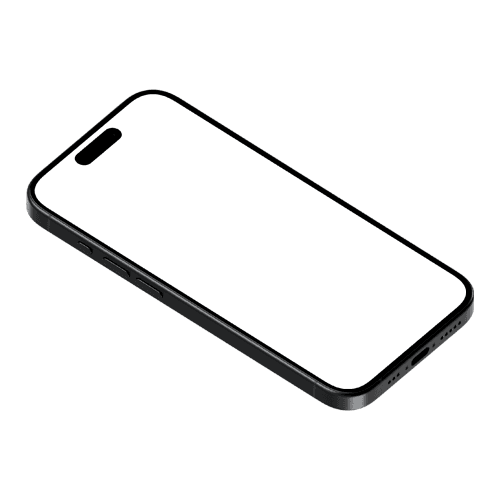 iPhone 15 Pro Mockup in Black Titanium