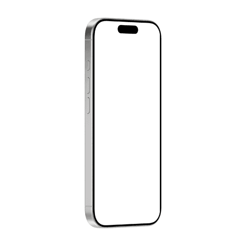 iPhone 16 Pro mockup white right