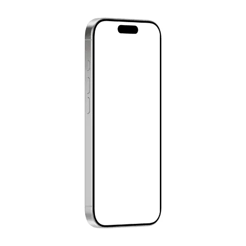 iPhone 16 Pro mockup white right