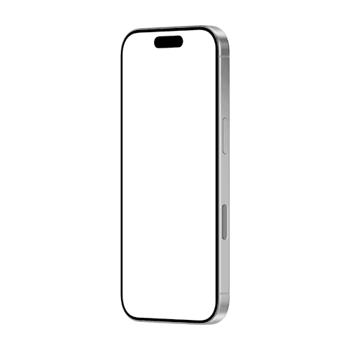 iPhone 16 Pro mockup white left