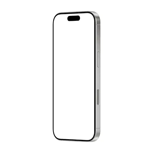 iPhone 16 Pro mockup white left