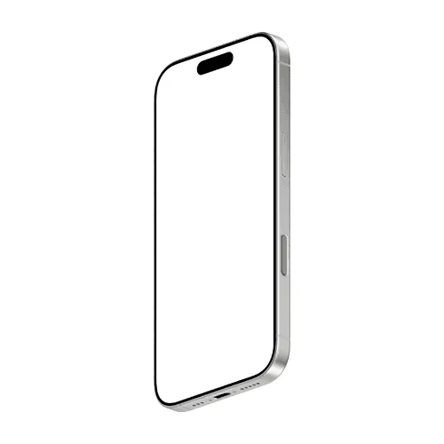 iPhone 16 Pro mockup white left bottom