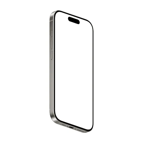 iPhone 16 Pro mockup natural right bottom
