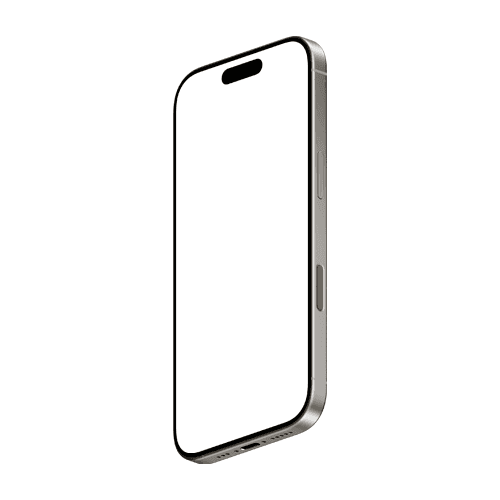 iPhone 16 Pro mockup natural left bottom