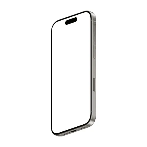 iPhone 16 Pro mockup natural left bottom