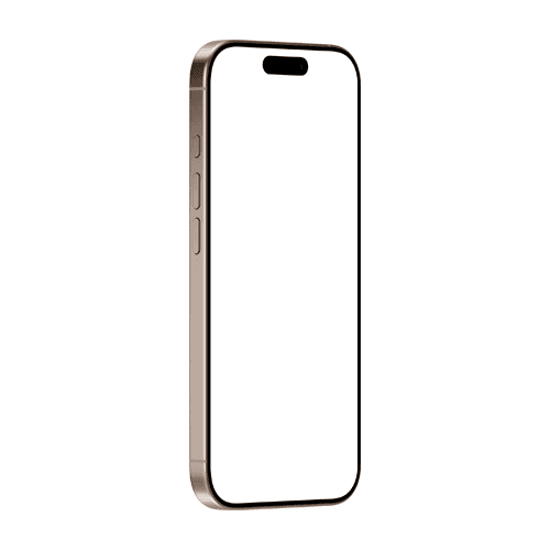 iPhone 16 Pro mockup desert right