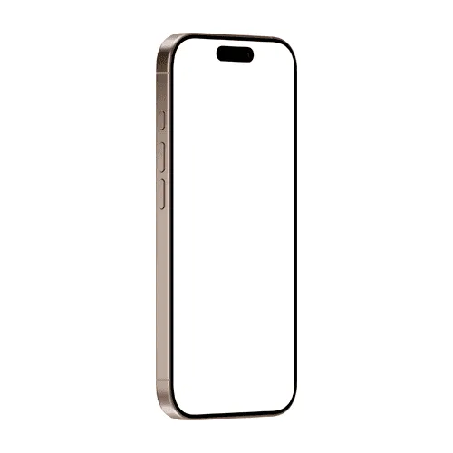 iPhone 16 Pro mockup desert right