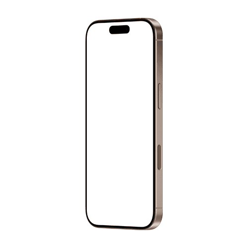 iPhone 16 Pro mockup desert left