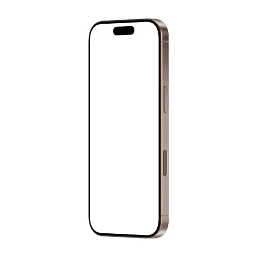 iPhone 16 Pro mockup desert left