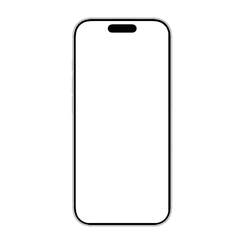 iPhone 16 Pro mockup white portrait