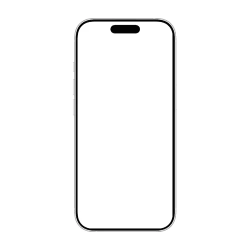 iPhone 16 Pro mockup white portrait