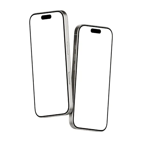 iPhone 16 Pro mockup natural titanium