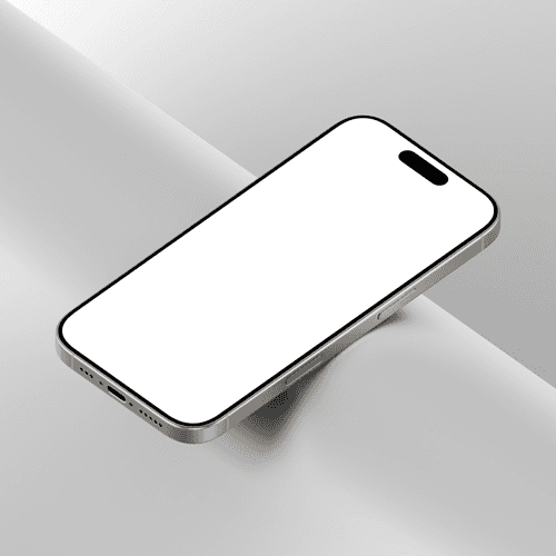 iPhone 16 Pro natural titanium mockup