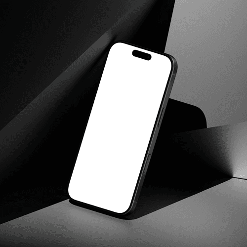 iPhone 16 Pro black titanium mockup
