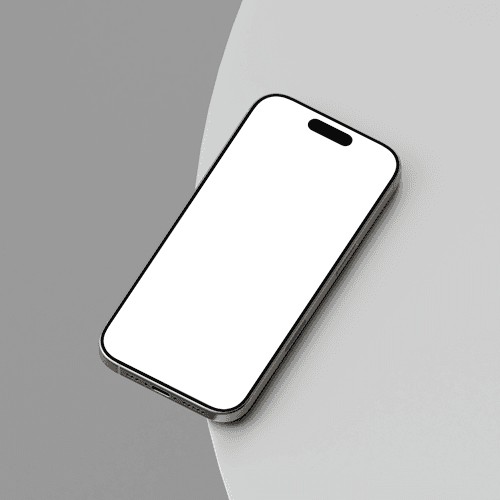 iPhone 16 Pro natural mockup scene