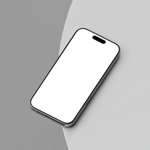 iPhone 16 Pro natural mockup scene