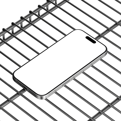 iPhone 16 Pro mockup white titanium