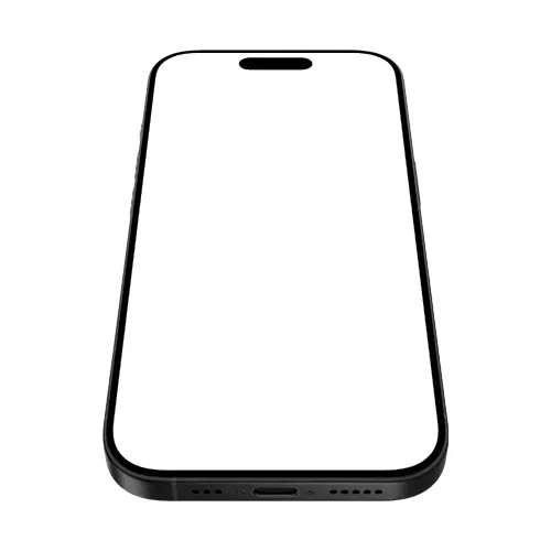 iPhone 16 Pro mockup black titanium bottom