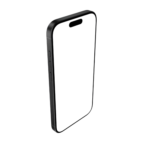 iPhone 16 Pro mockup black titanium right top