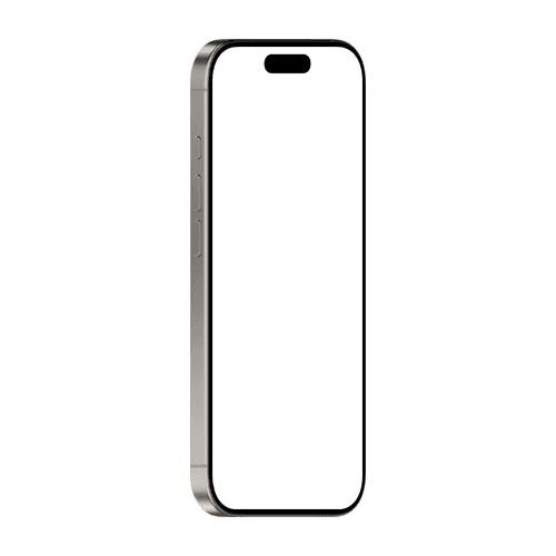 iPhone 16 Pro mockup natural titanium right