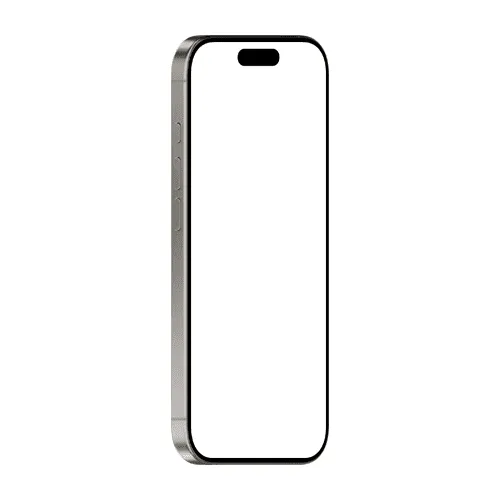 iPhone 16 Pro mockup natural titanium right