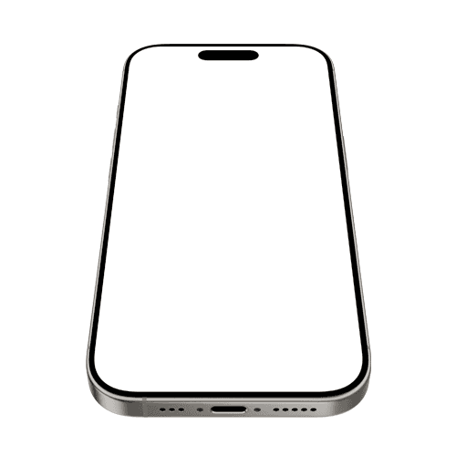 iPhone 16 Pro mockup natural titanium bottom