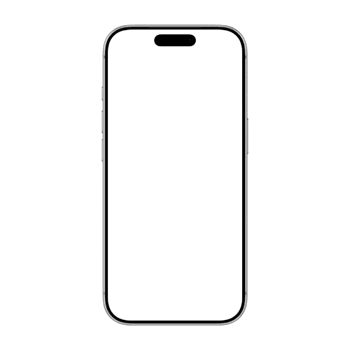 iPhone 17 Pro mockup silver front