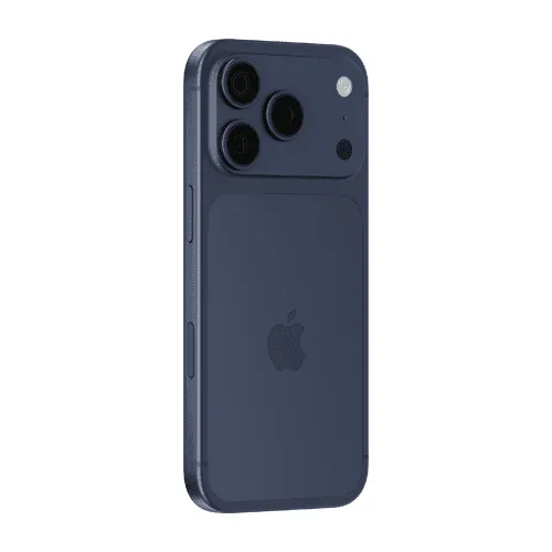 iPhone 17 Pro mockup deep blue back