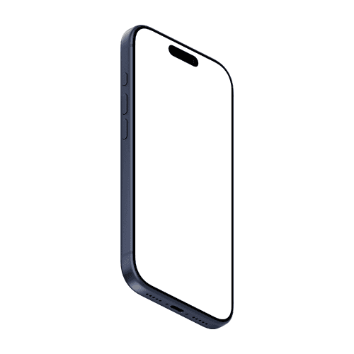 iPhone 17 Pro mockup deep blue bottom right