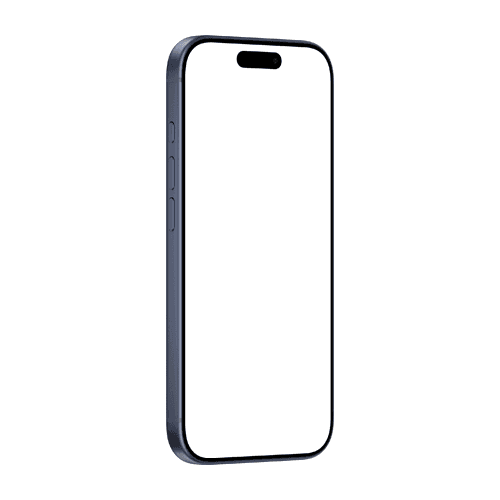 iPhone 17 Pro mockup deep blue right