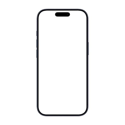 iPhone 17 Pro mockup deep blue front