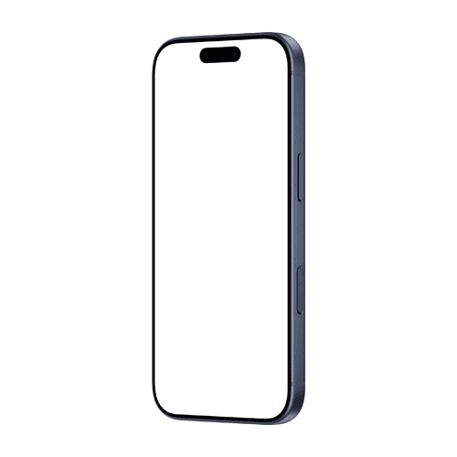 iPhone 17 Pro mockup deep blue left