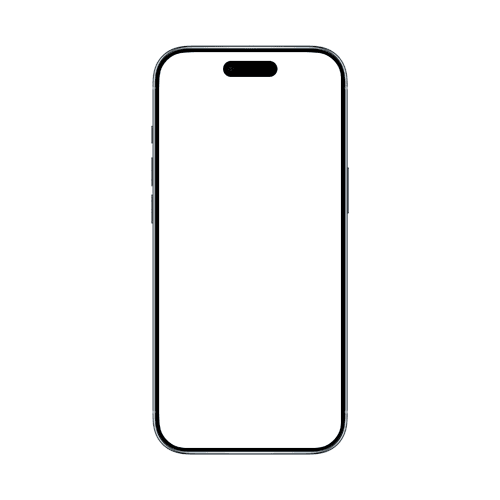 iPhone Air mockup sky blue front