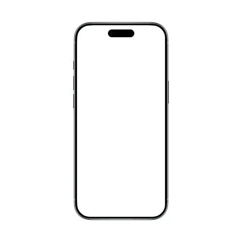 iPhone Air mockup sky blue front