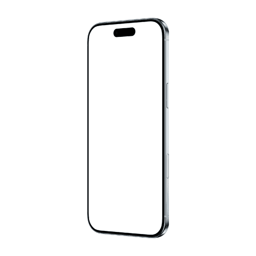 iPhone Air mockup sky blue left