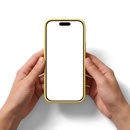 Two Hands Holding iPhone 17 Pro Mockup