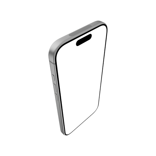 iPhone 17 Pro Mockup from a Top-Left View