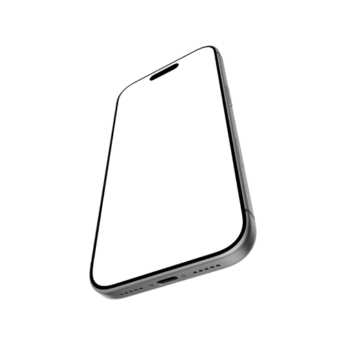 iPhone 17 Pro Mockup from a Bottom-Right View
