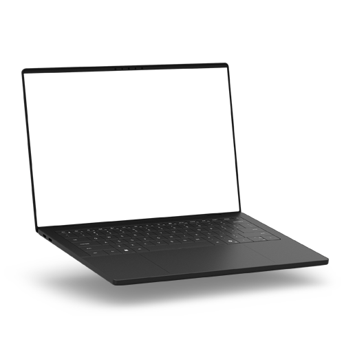 Floating Dell XPS 14 Laptop Mockup